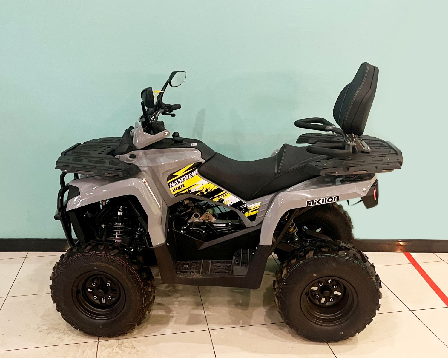 Квадроцикл Bison Hammer 200 Long Basic (Серый)