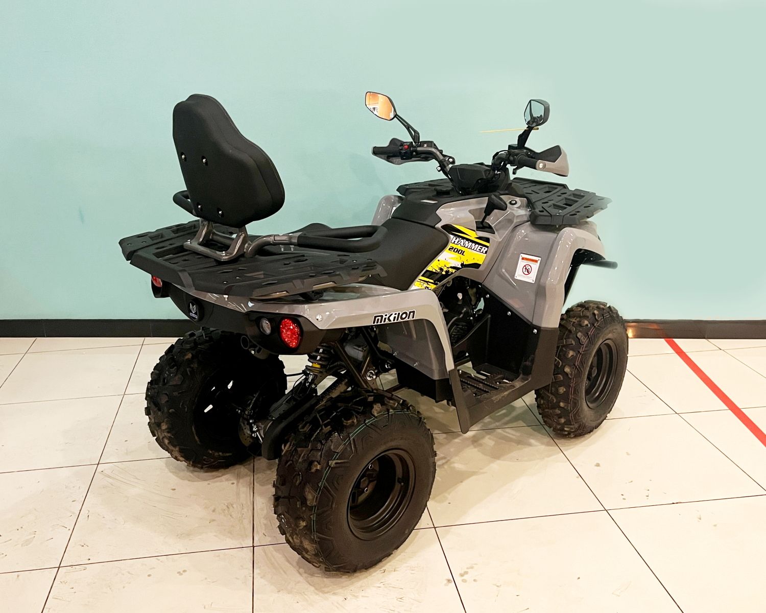 Квадроцикл Bison Hammer 200 Long Basic (Серый)