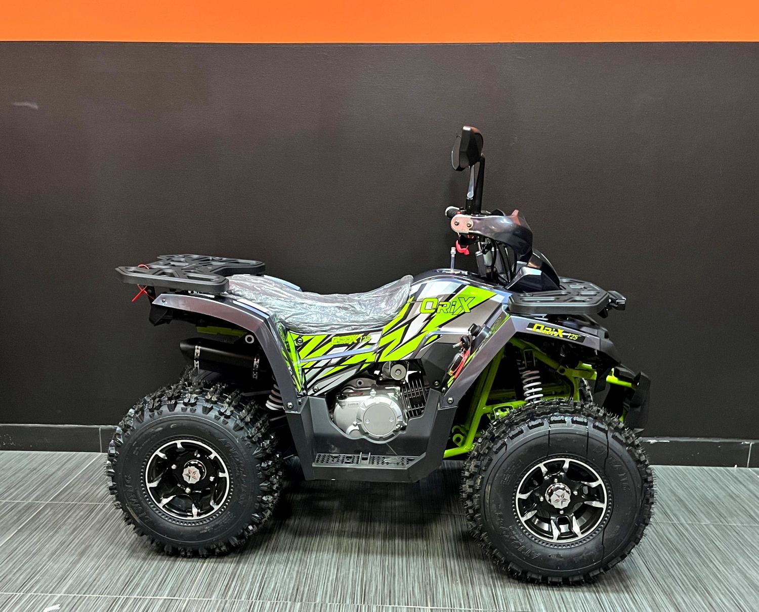 Квадроцикл MotoLand ATV 125 WILD Х PRO (баланс. вал) (Серый)